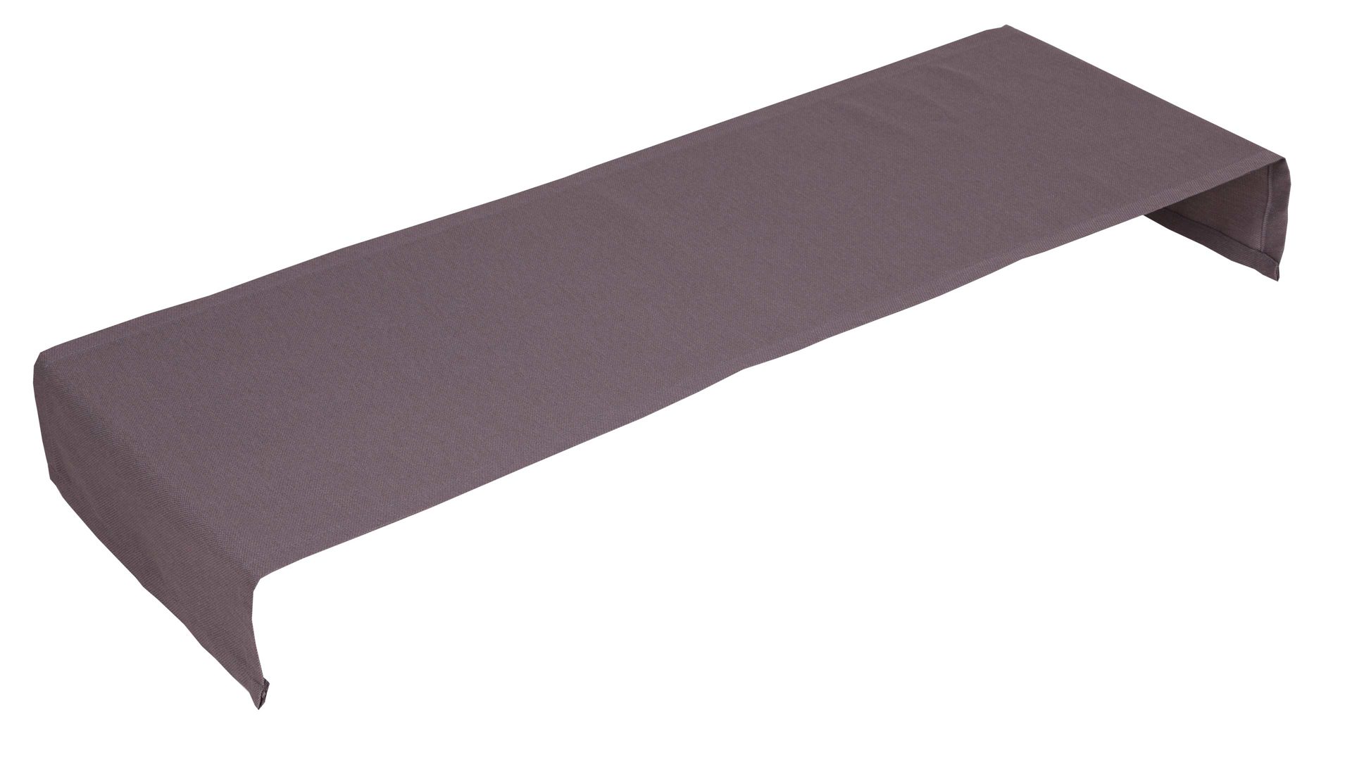 Tischläufer Go-de textil aus Stoff in Grau GO-DE TEXTIL Auflagen Serie 20 - Tischläufer taupefarbene Kunstfaser - ca. 140 x 40 cm