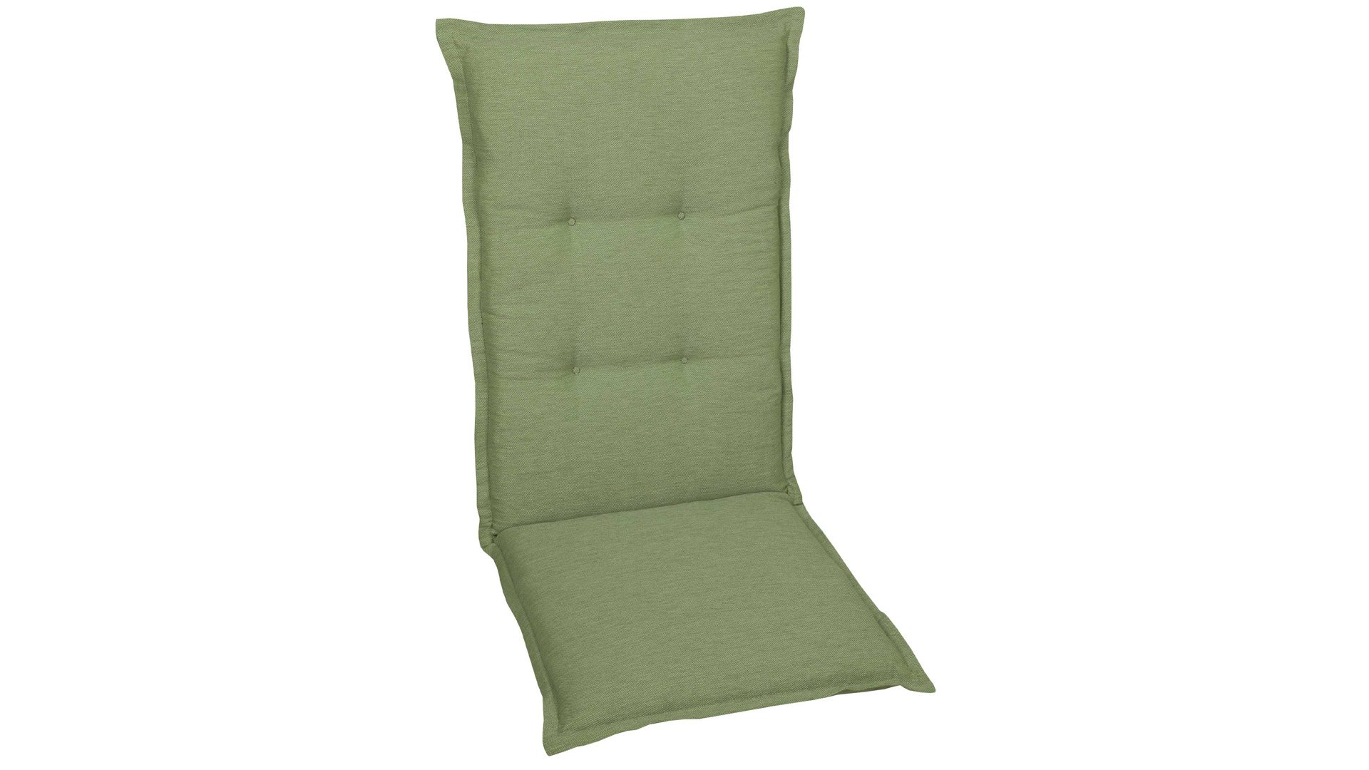 Polsterauflage Go-de textil aus Stoff in Grün GO-DE Polsterauflagen-Serie 20 - Hochlehnerauflage grüner Bezug – ca. 50 x 120 cm