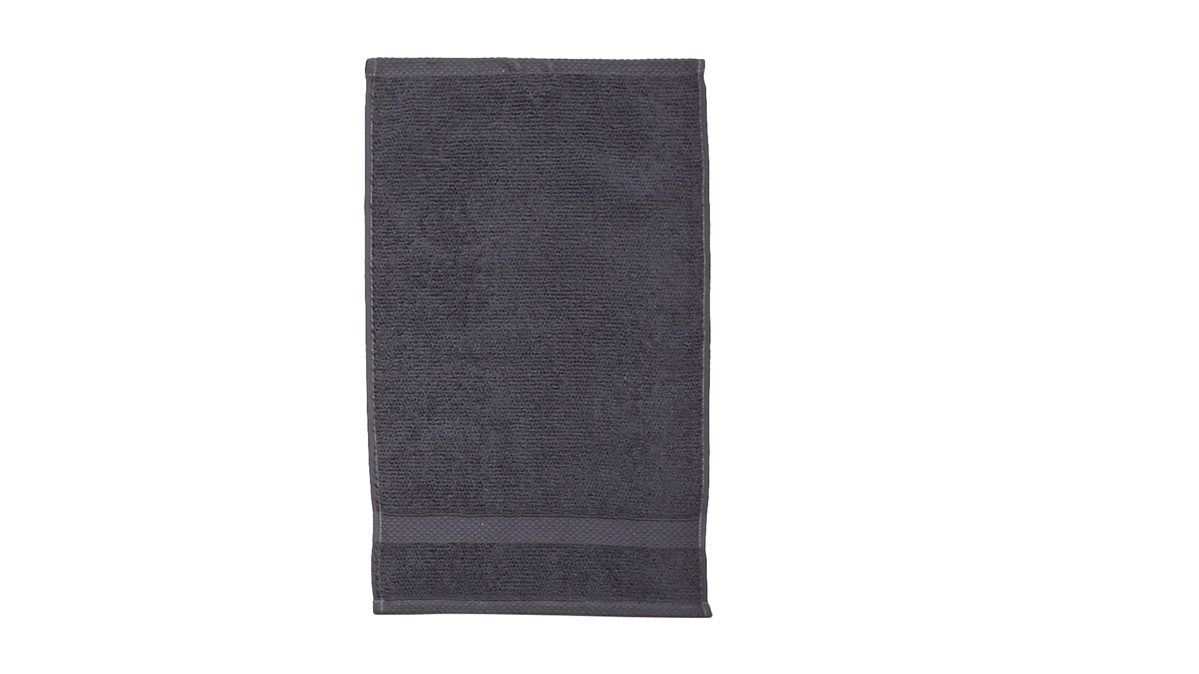 Gästehandtuch Done.® aus Stoff in Anthrazit done.® Gästehandtuch Deluxe für Ihre Heimtextilien anthrazitfarbene Baumwolle – ca. 30 x 50 cm
