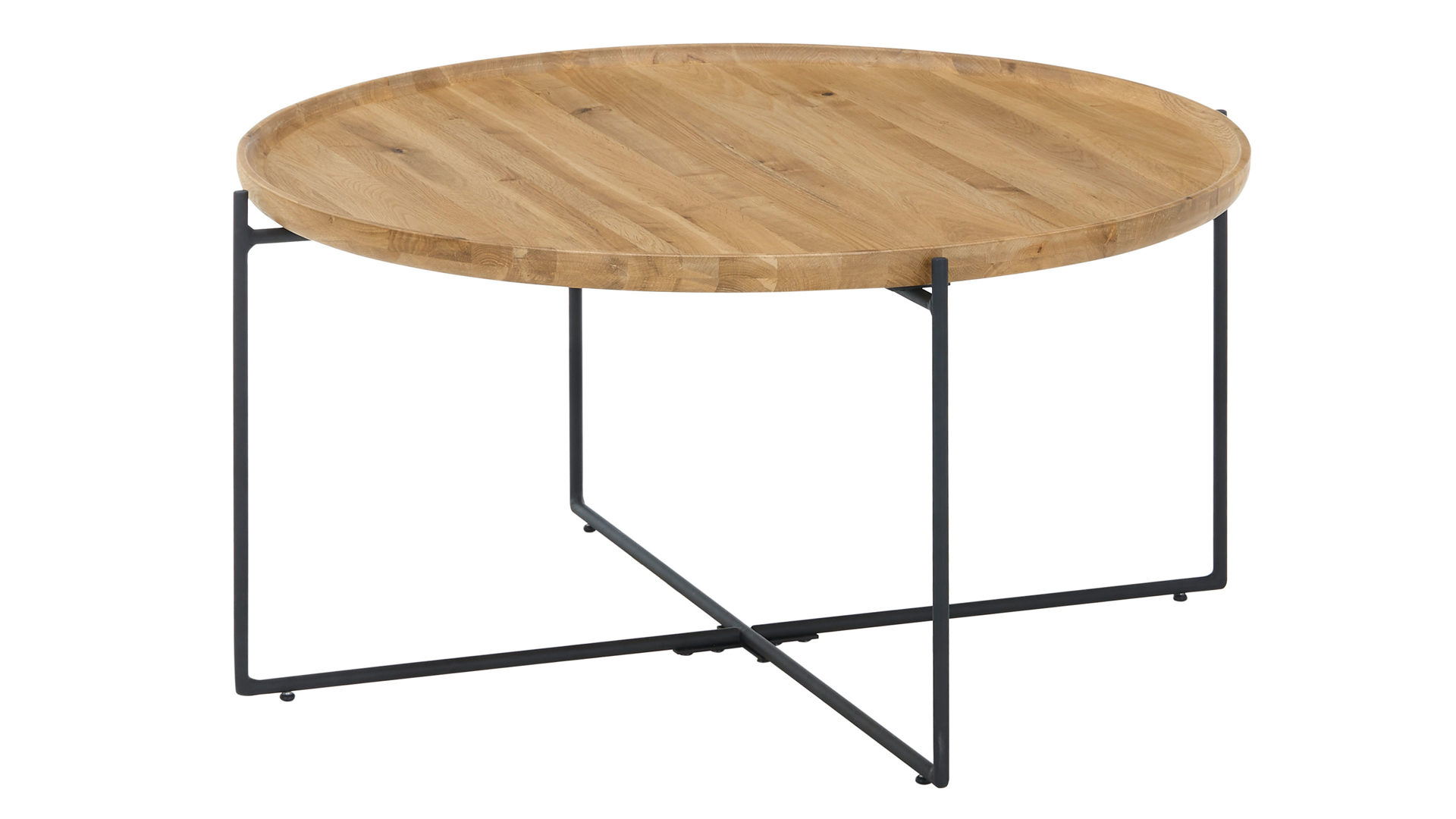 Couchtisch A better place furniture aus Holz in Holzfarben Couchtisch Treviso Eiche – ca. 80 x 40 cm