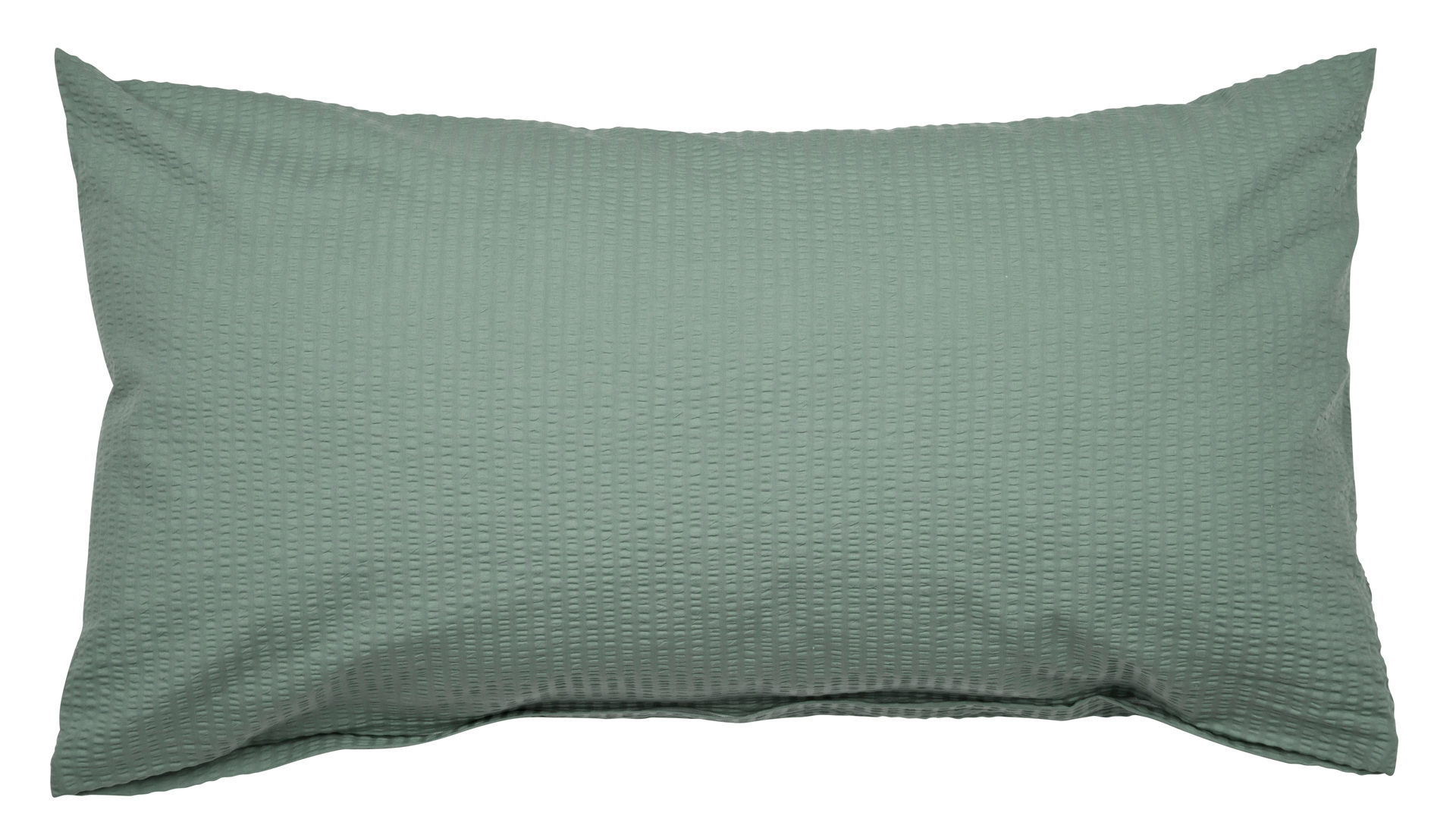 Kissenbezug /-hülle Janine aus Naturfaser in Smaragd Janine® Kissenbezug salbeigrün – ca. 40 x 80 cm