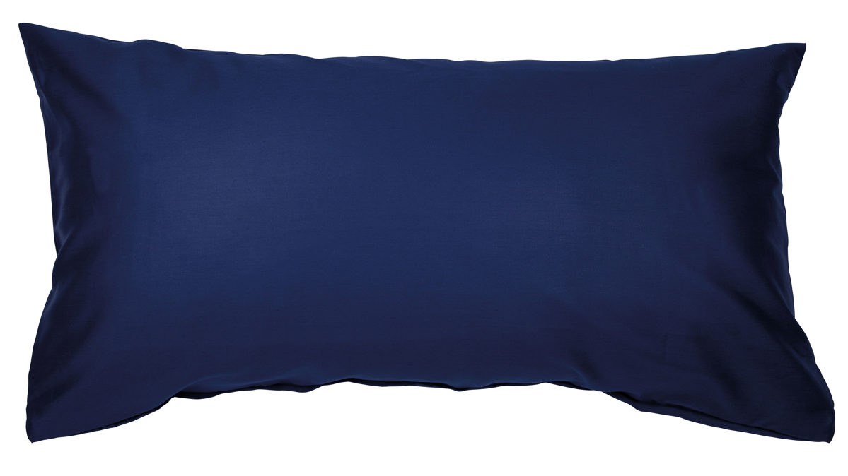 Kissenbezug /-hülle Janine aus Naturfaser in Dunkelblau Janine® Kissenbezug Marine - ca. 40 x 80 cm