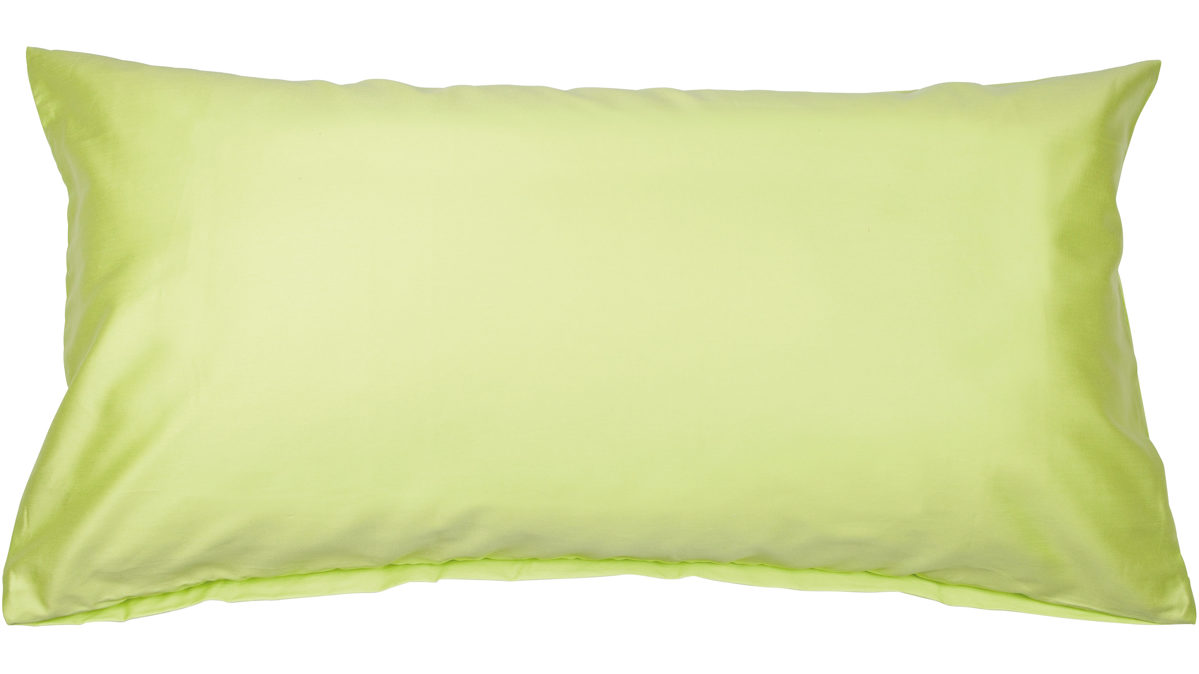 Kissenbezug /-hülle Janine aus Naturfaser in Grün Janine® Kissenbezug Apfelgrün - ca. 40 x 80 cm