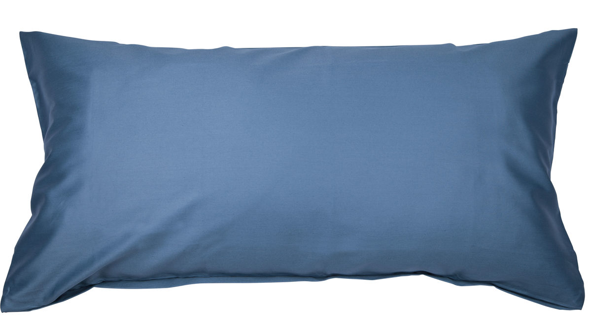Kissenbezug /-hülle Janine aus Naturfaser in Jeansblau Janine® Kissenbezug Jeansblau - ca. 40 x 80 cm