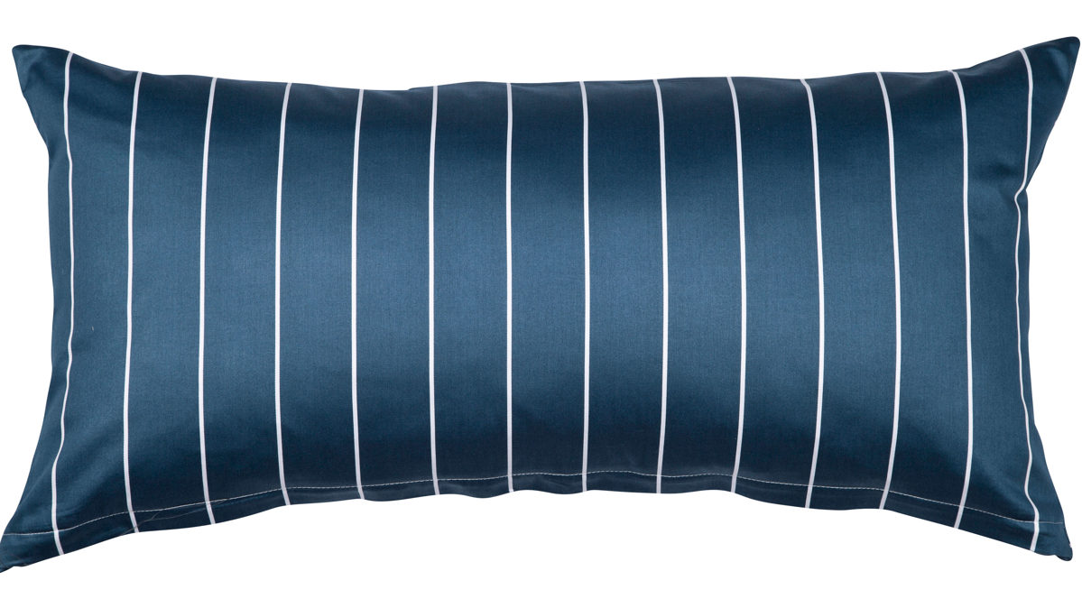 Kissenbezug /-hülle Janine aus Naturfaser in Blau Janine® Kissenbezug Atlantik - ca. 40 x 80 cm