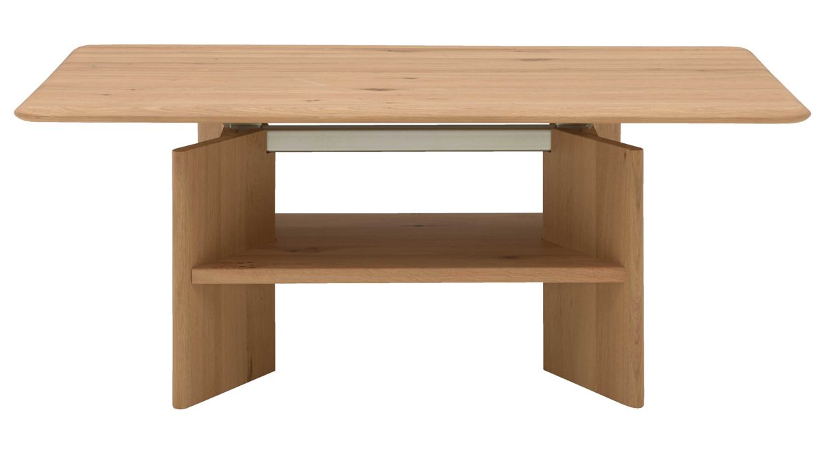Couchtisch Interliving aus Holz in Holzfarben Interliving Wohnzimmer Serie 2028 - Couchtisch Wildeiche - ca. 120 x 50- 69 x 70 cm