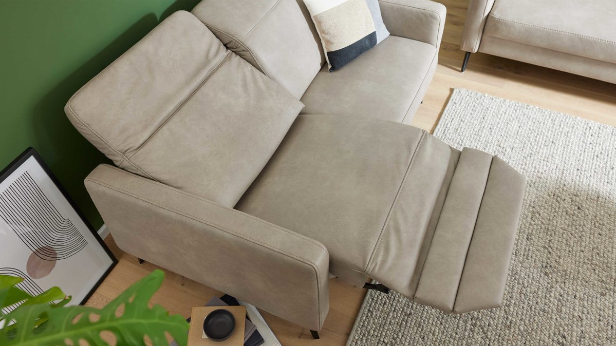 Funktion Interliving aus Metall in Transparent Interliving Sofa Serie 4065 – Relaxfunktion WAS1 - ein Motor