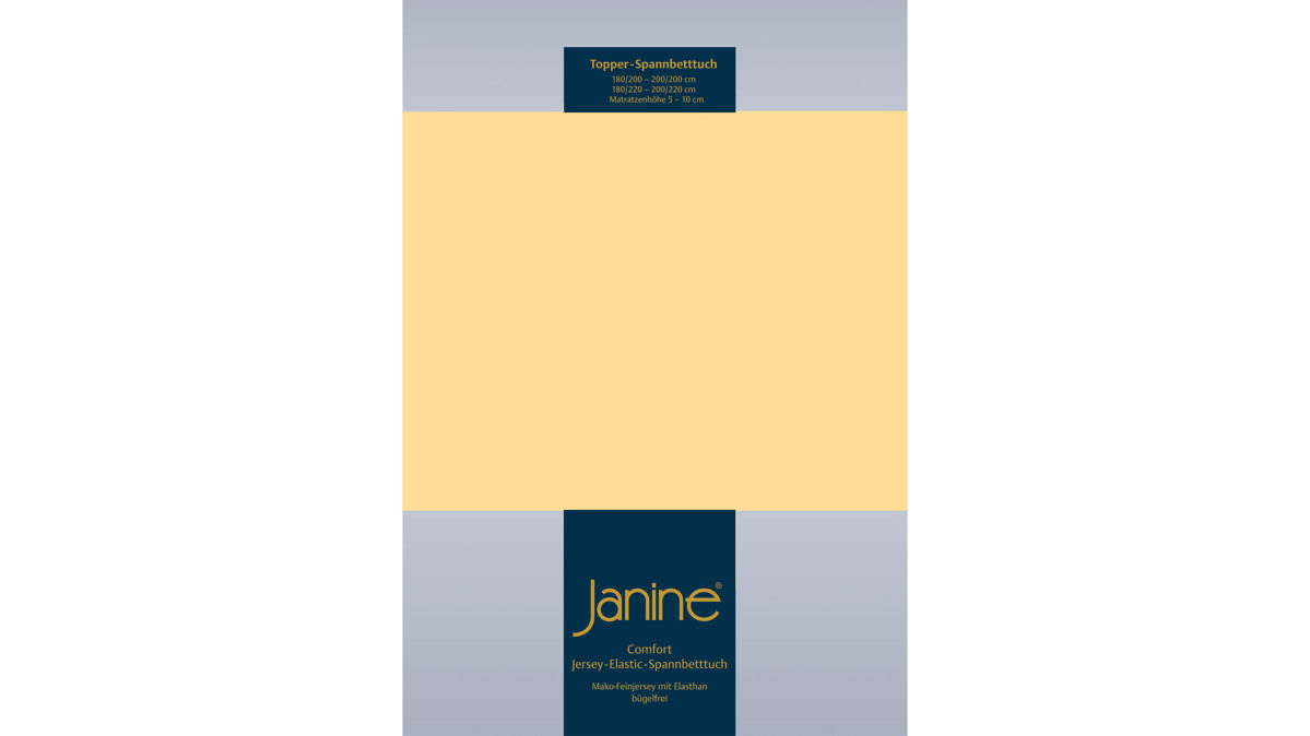 Spannbettlaken Janine® aus Stoff in Gelb Janine® Spannbettlaken Vanille - ca. 100 x 200 cm