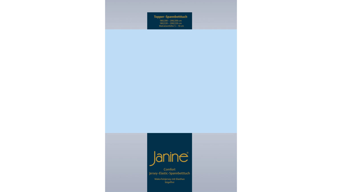 Spannbettlaken Janine® aus Stoff in Hellblau Janine® Spannbettlaken Hellblau - ca. 100 x 200 cm