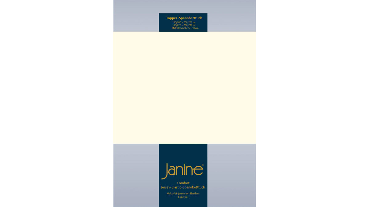 Spannbettlaken Janine aus Stoff in Natur Janine® Spannbettlaken Natur – ca. 150 x 200 cm