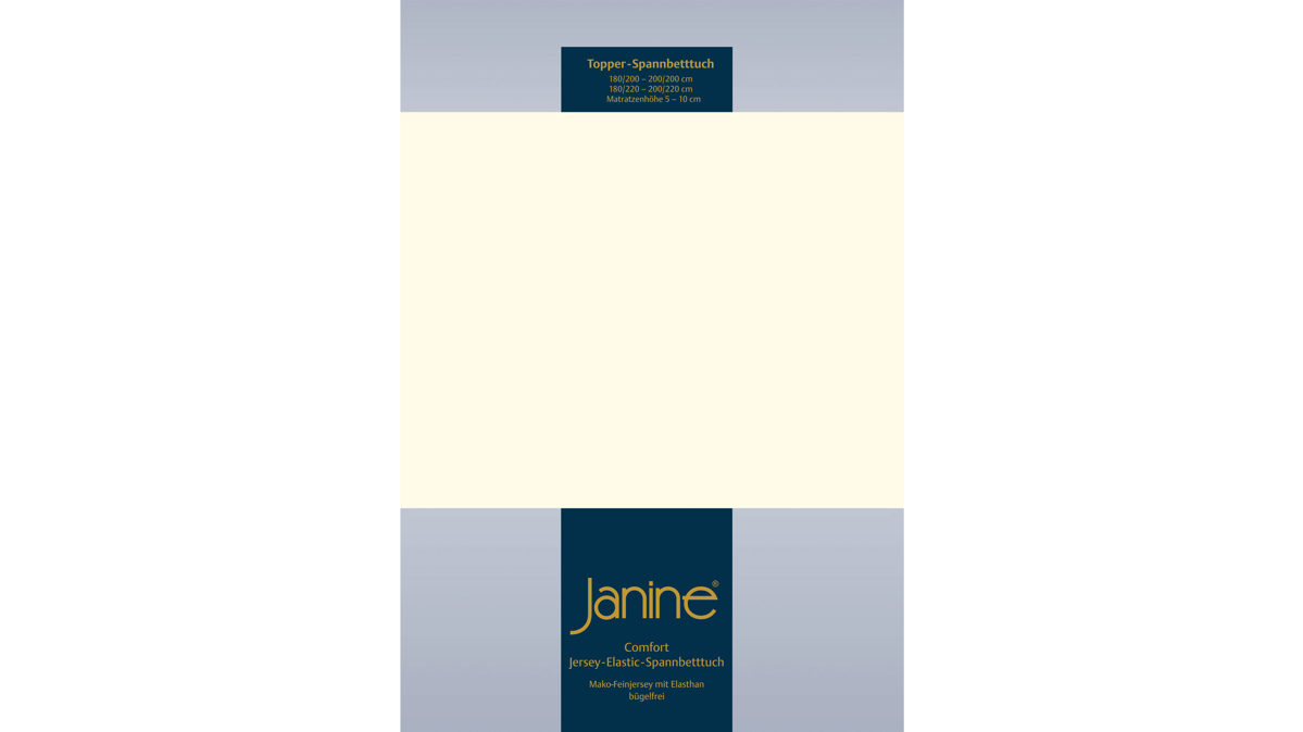 Spannbettlaken Janine® aus Stoff in Natur Janine® Spannbettlaken Natur – ca. 100 x 200 cm