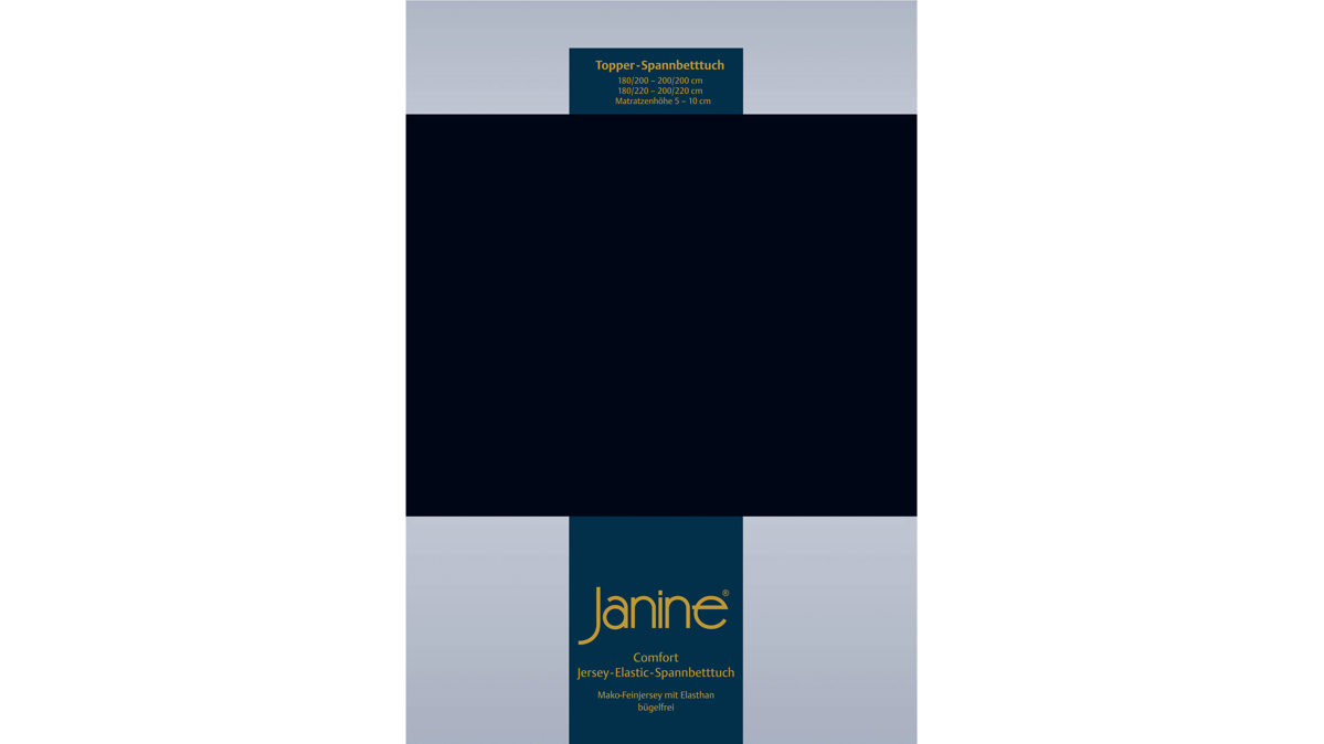 Spannbettlaken Janine® aus Stoff in Schwarz Janine® Spannbettlaken Schwarz - ca. 100 x 200 cm