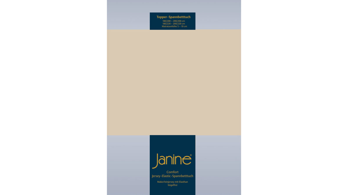 Spannbettlaken Janine® aus Stoff in Sand Janine® Spannbettlaken Sand - ca. 150 x 200 cm