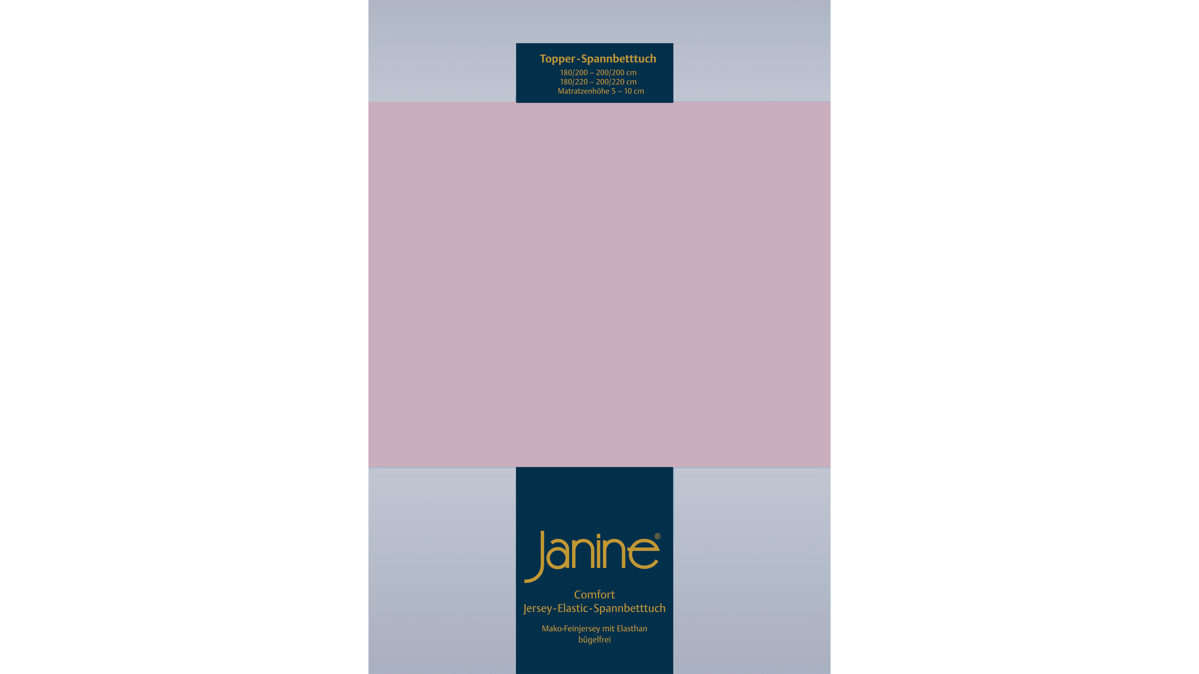 Spannbettlaken Janine® aus Stoff in Rosa Janine® Spannbettlaken Altrosé - ca. 200 x 200 cm