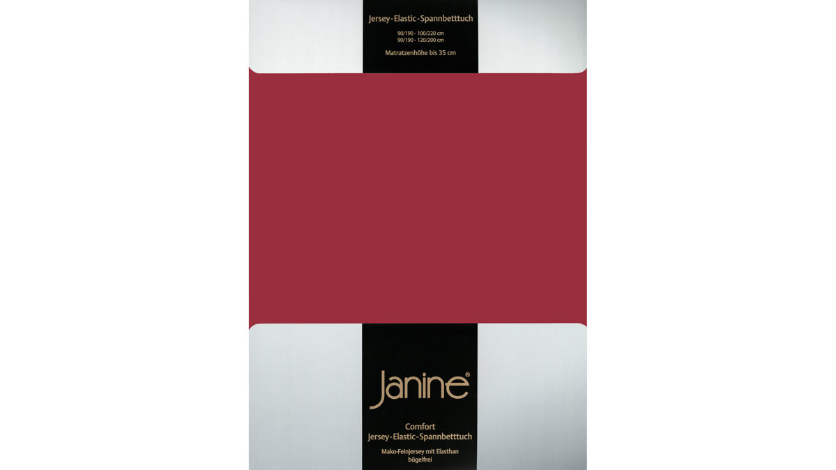 Spannbettlaken Janine® aus Stoff in Graphit Janine® Spannbettlaken Granat - ca. 100 x 200 cm