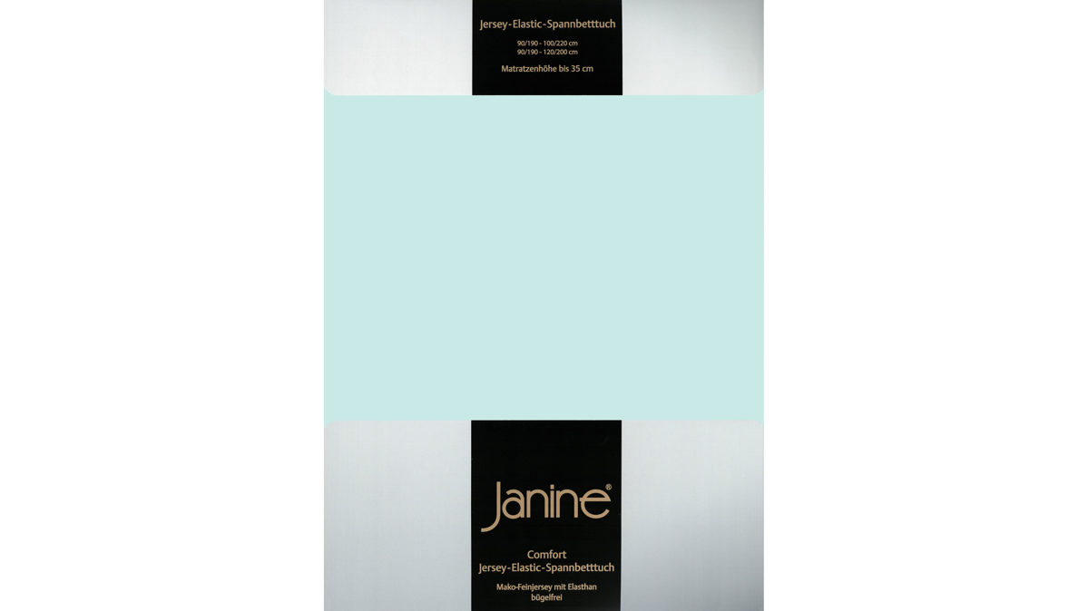 Spannbettlaken Janine aus Stoff in Türkis Janine® Spannbettlaken Morgennebel - ca. 150 x 200 cm