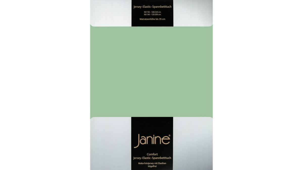 Spannbettlaken Janine aus Stoff in Schilf Janine® Spannbettlaken Lind - ca. 150 x 200 cm