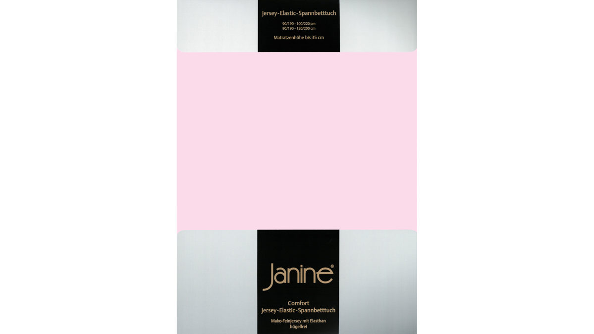 Spannbettlaken Janine® aus Stoff in Rosa Janine® Spannbettlaken Zartrosa - ca. 150 x 200 cm