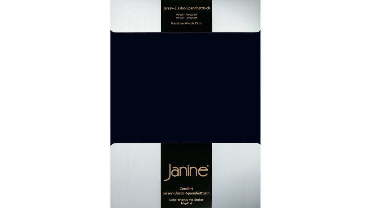 Spannbettlaken Janine® aus Stoff in Schwarz Janine® Spannbettlaken Schwarz - ca. 200 x 200 cm