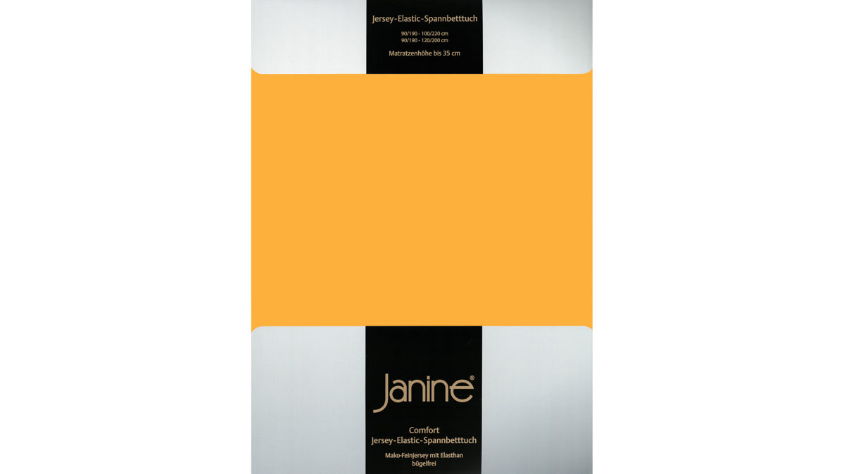 Spannbettlaken Janine® aus Stoff in Apricot Janine® Spannbettlaken Sonnengelb - ca. 200 x 200 cm