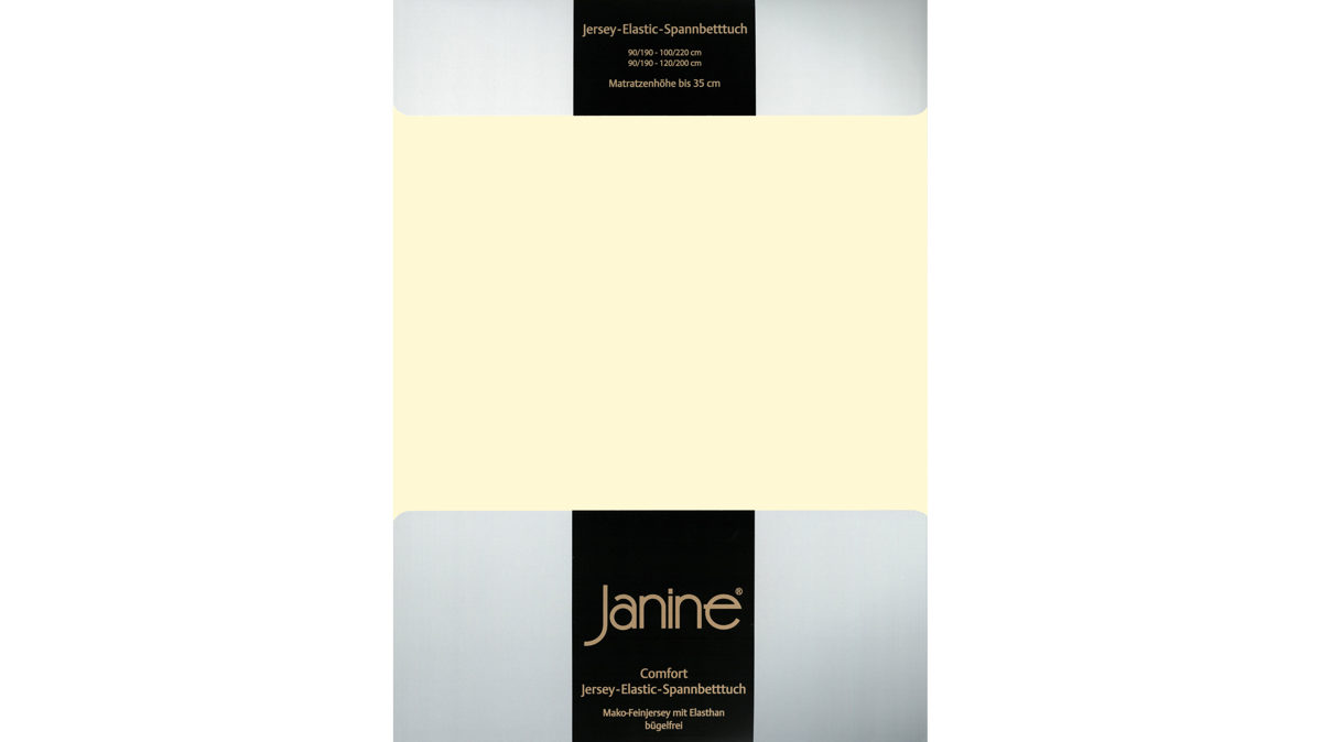 Spannbettlaken Janine® aus Stoff in Champagner Janine® Spannbettlaken Champagner - ca. 100 x 200 cm
