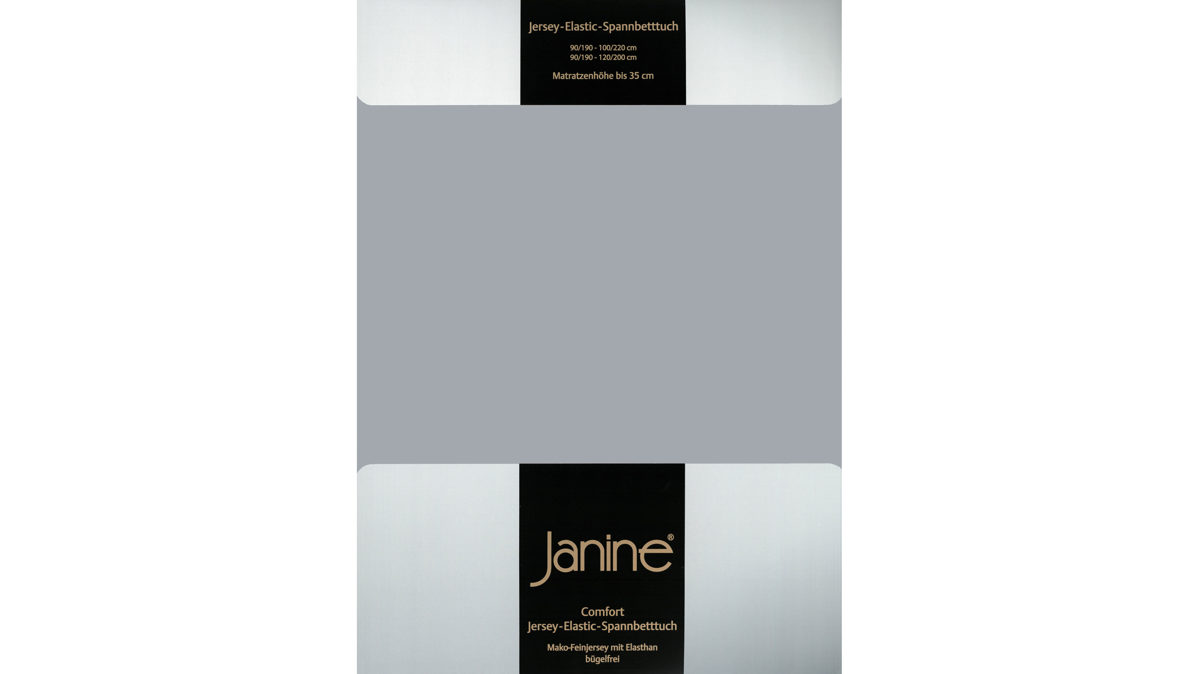 Spannbettlaken Janine aus Stoff in Metallfarben Janine® Spannbettlaken Platin - ca. 200 x 200 cm