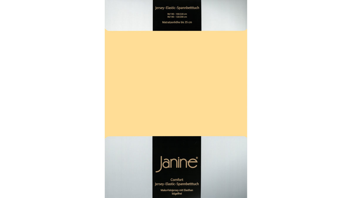 Spannbettlaken Janine® aus Stoff in Gelb Janine® Spannbettlaken Vanille - ca. 200 x 200 cm