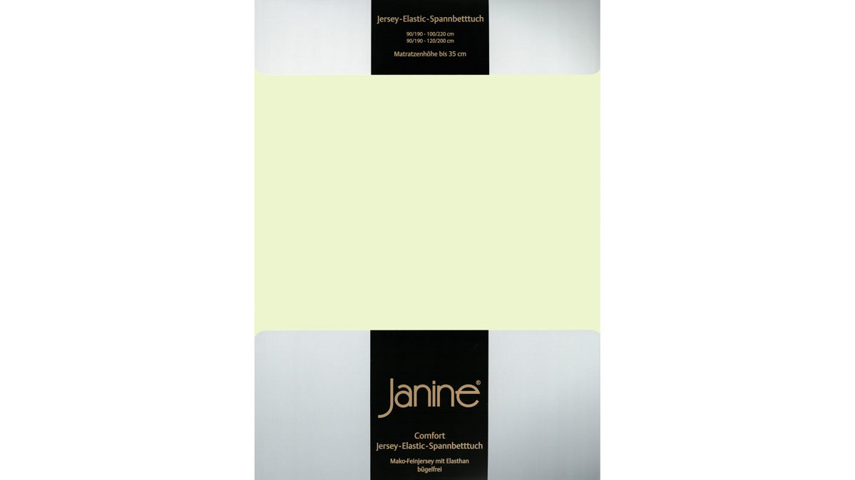 Spannbettlaken Janine aus Stoff in Hellgrün Janine® Spannbettlaken Limone – ca. 150 x 200 cm