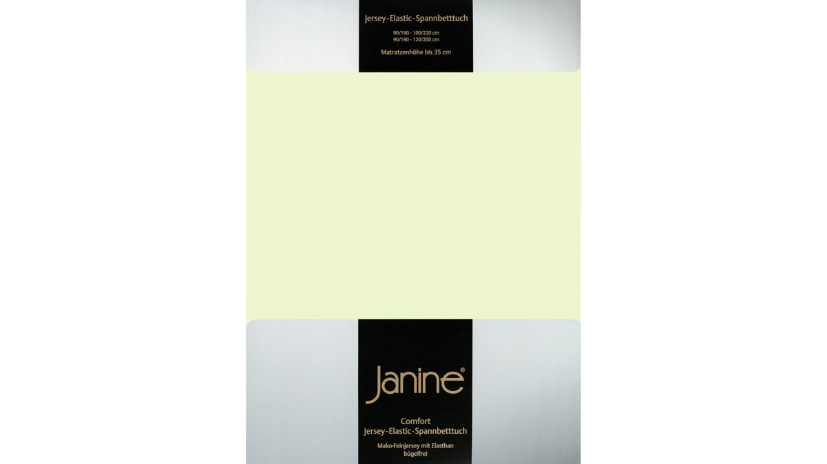Spannbettlaken Janine aus Stoff in Hellgrün Janine® Spannbettlaken Limone – ca. 200 x 200 cm