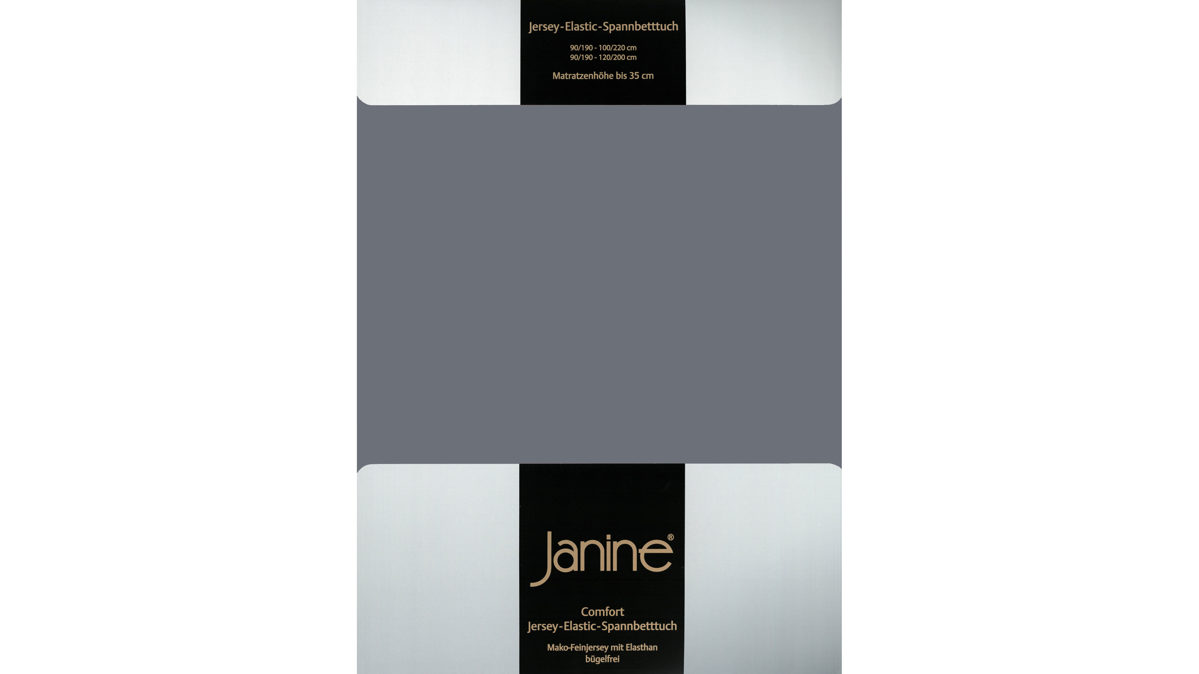 Spannbettlaken Janine® aus Stoff in Anthrazit Janine® Spannbettlaken Opalgrau - ca. 200 x 200 cm