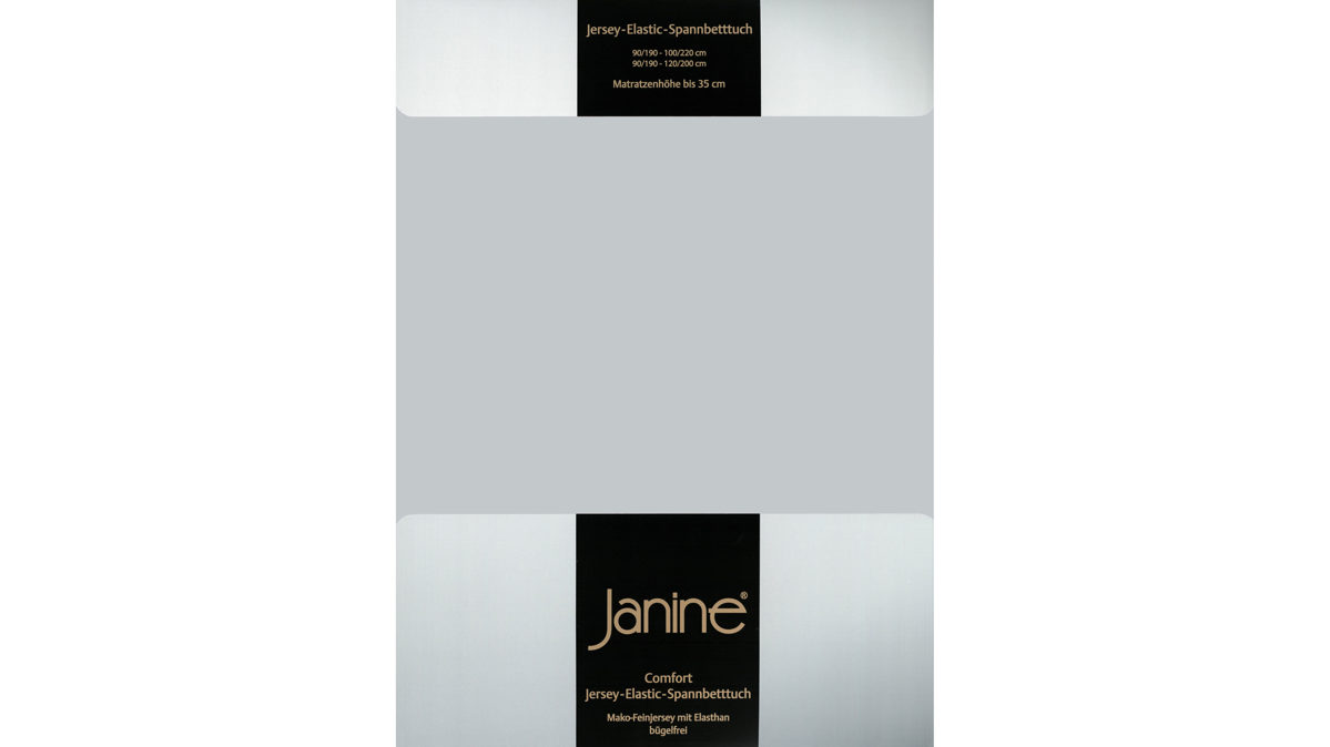 Spannbettlaken Janine® aus Stoff in Silber Janine® Spannbettlaken Silber - ca. 200 x 200 cm