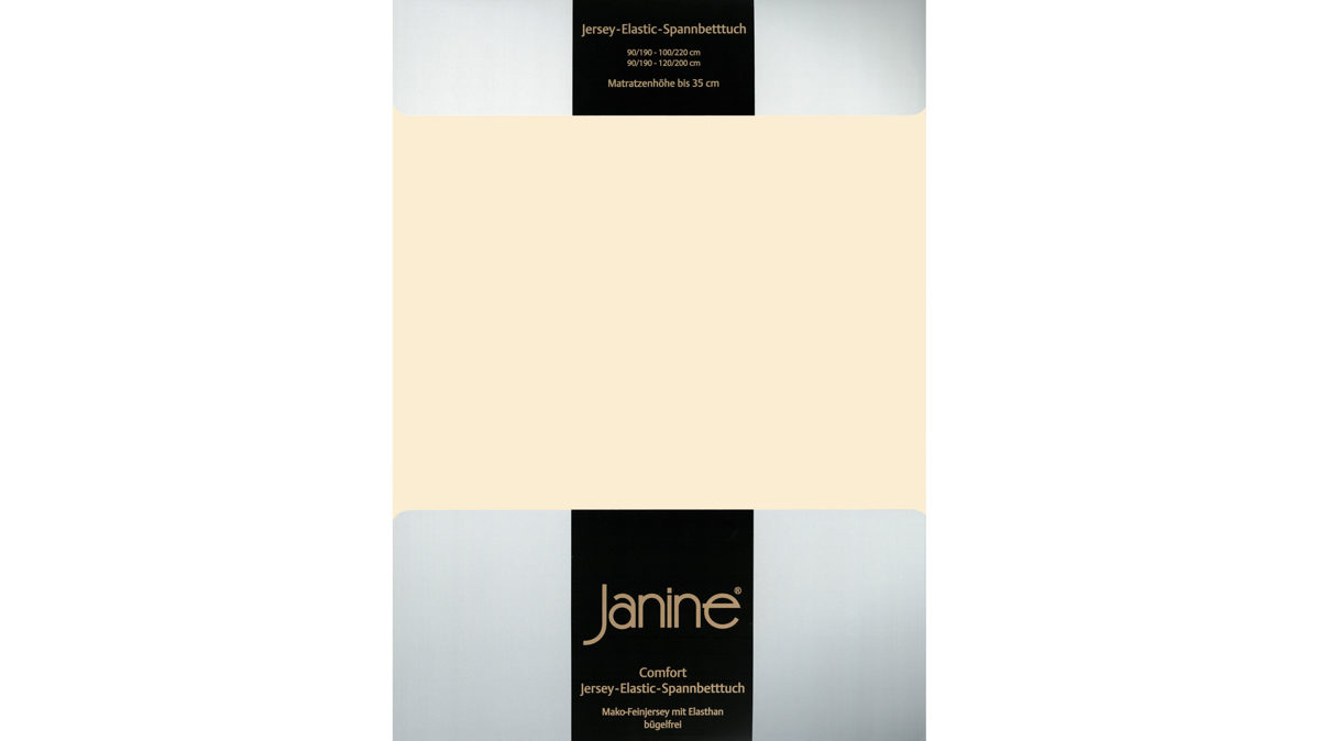 Spannbettlaken Janine® aus Stoff in Offwhite Janine® Spannbettlaken Leinen - ca. 100 x 200 cm