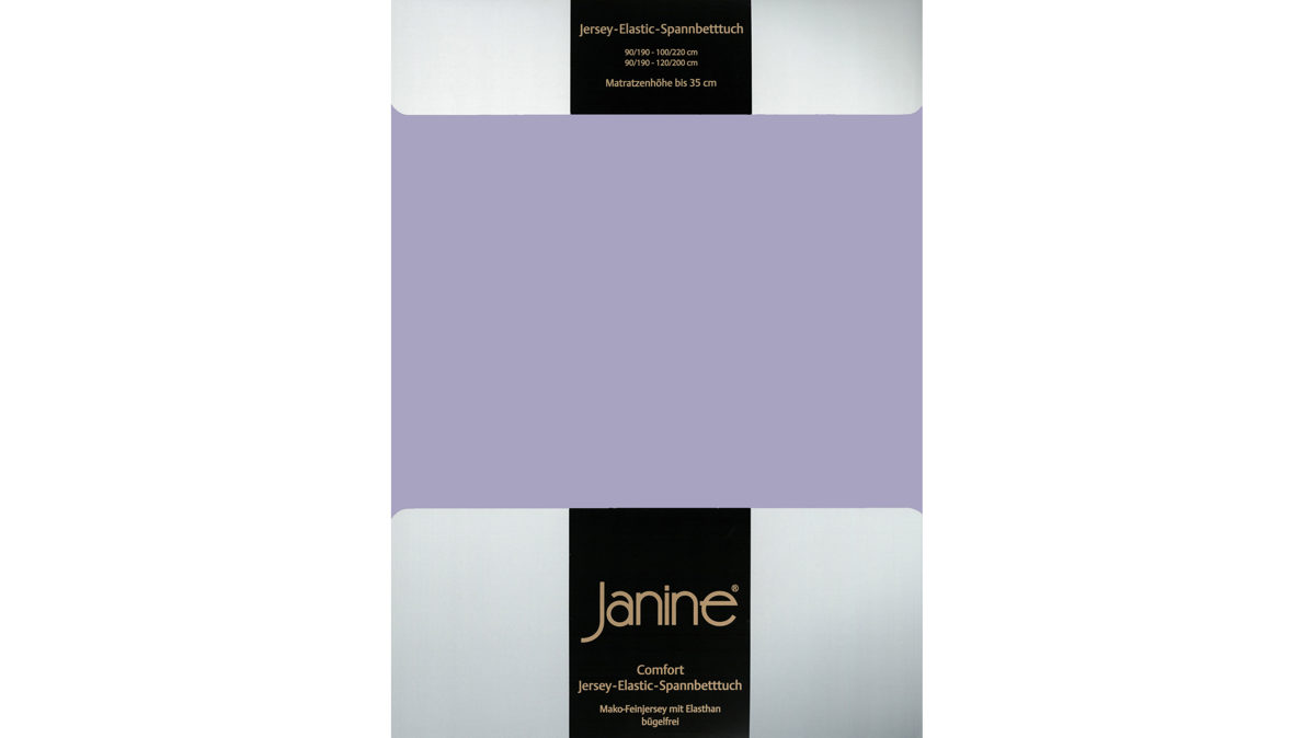 Spannbettlaken Janine® aus Stoff in Lila Janine® Spannbettlaken Lavendel - ca. 100 x 200 cm