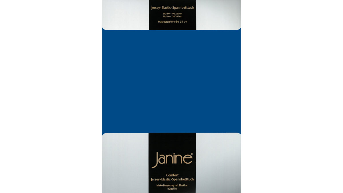 Spannbettlaken Janine® aus Stoff in Königsblau Janine® Spannbettlaken Royalblau - ca. 200 x 200 cm