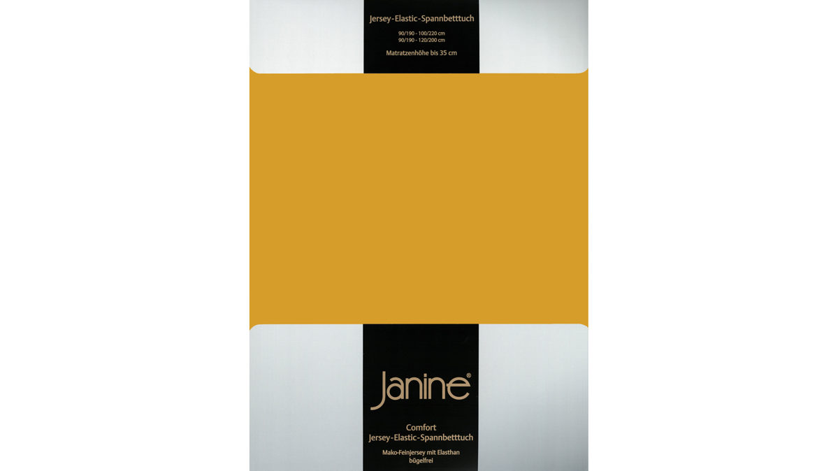 Spannbettlaken Janine® aus Stoff in Gold Janine® Spannbettlaken Honigblond - ca. 200 x 200 cm