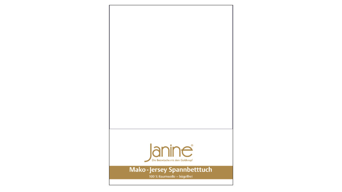 Spannbettlaken Janine® aus Stoff in Weiß Janine® Spannbettlaken Weiß - ca. 200 x 200 cm