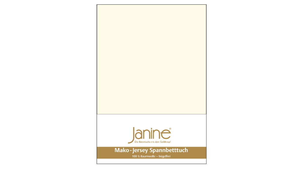 Spannbettlaken Janine® aus Stoff in Natur Janine® Spannbettlaken Natur - ca. 150 x 200 cm