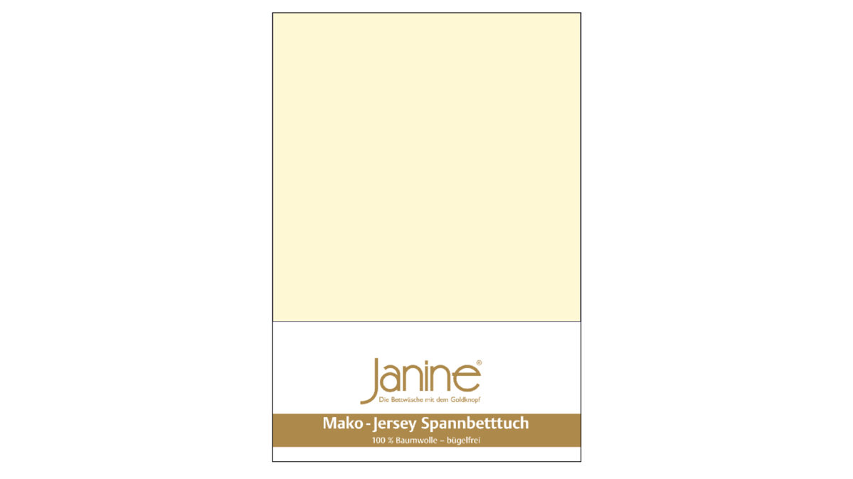 Spannbettlaken Janine® aus Stoff in Champagner Janine® Spannbettlaken Champagner - ca. 100 x 200 cm