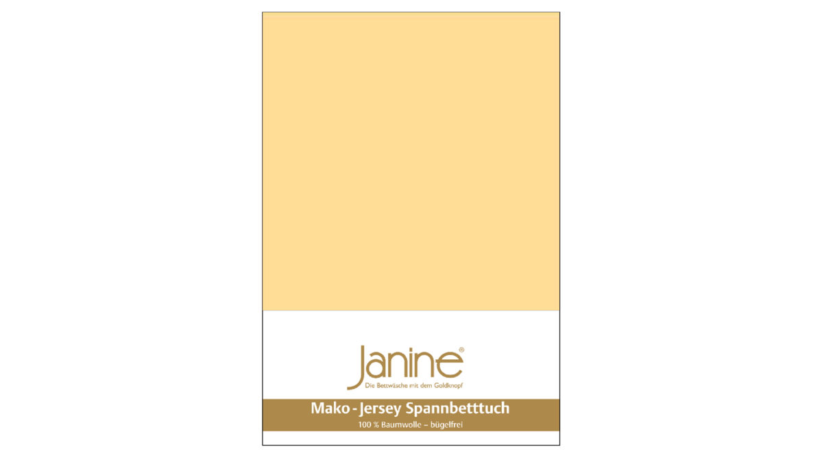 Spannbettlaken Janine® aus Stoff in Gelb Janine® Spannbettlaken Vanille - ca. 100 x 200 cm