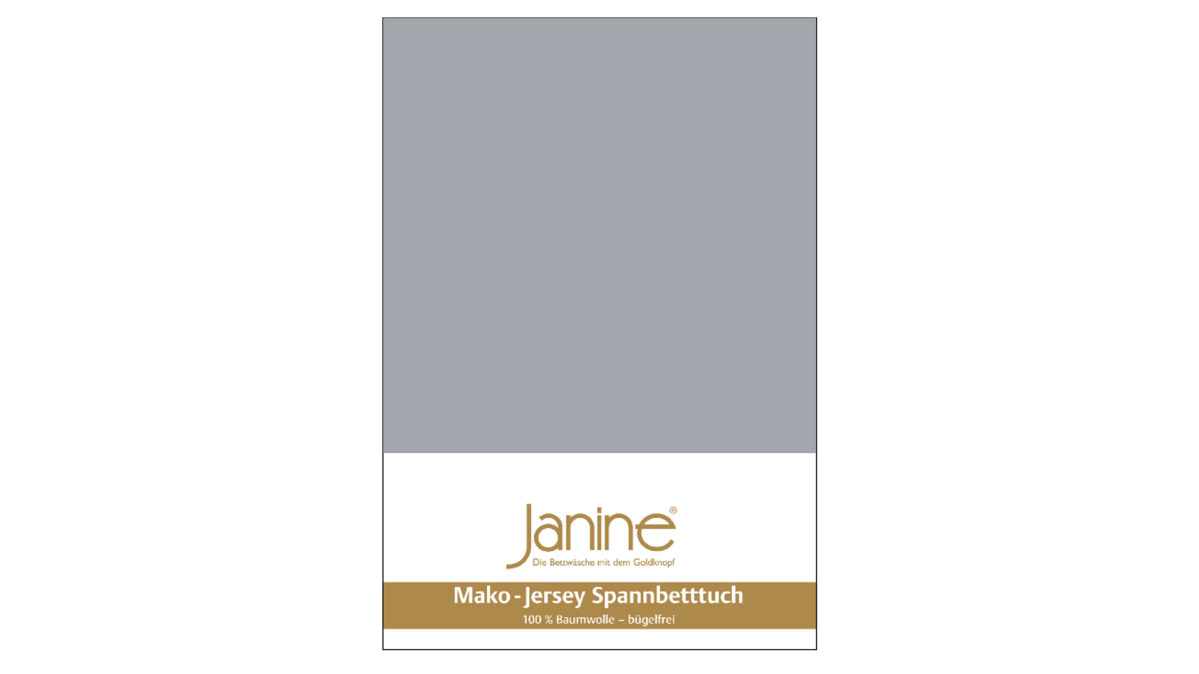 Spannbettlaken Janine® aus Stoff in Metallfarben Janine® Spannbettlaken Platin - ca. 200 x 200 cm