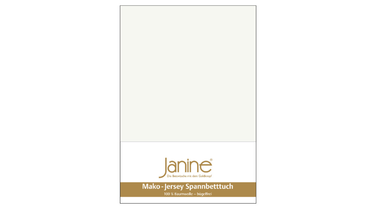 Spannbettlaken Janine® aus Stoff in Ecru Janine® Spannbettlaken Ecru - ca. 150 x 200 cm