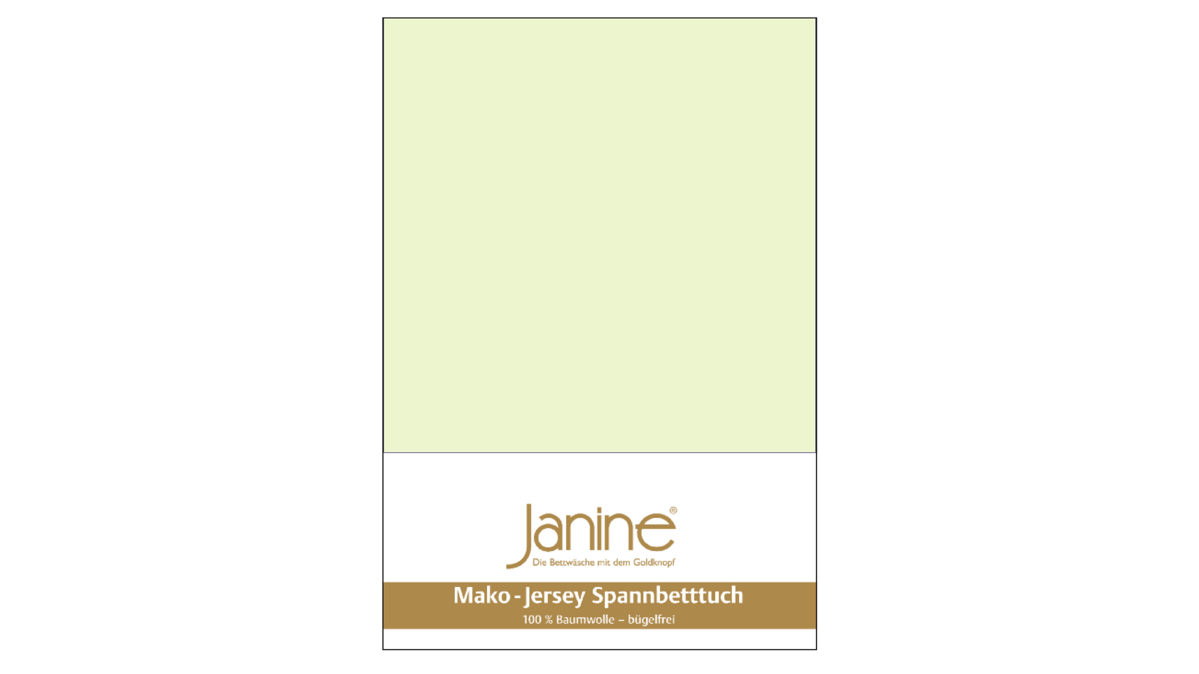 Spannbettlaken Janine® aus Stoff in Hellgrün Janine® Spannbettlaken Limone – ca. 200 x 200 cm