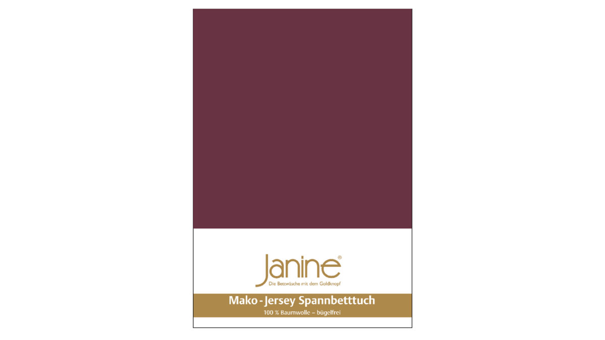 Spannbettlaken Janine® aus Stoff in Dunkelrot Janine® Spannbettlaken Burgund - ca. 200 x 200 cm