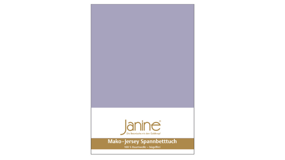 Spannbettlaken Janine® aus Stoff in Lila Janine® Spannbettlaken Lavendel - ca. 150 x 200 cm