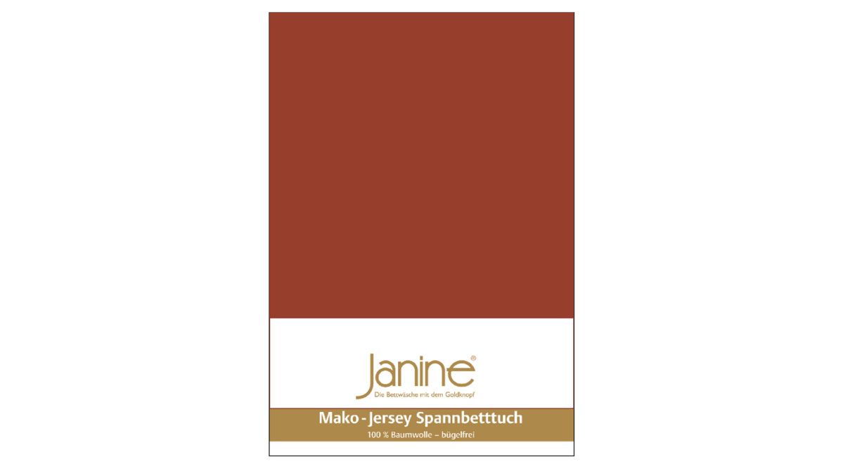 Spannbettlaken Janine® aus Stoff in Rost Janine® Spannbettlaken Tabasco - ca. 200 x 200 cm