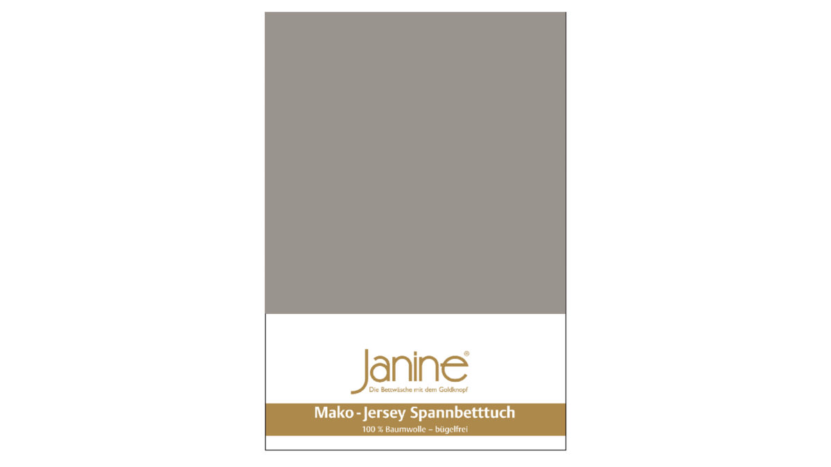 Spannbettlaken Janine® aus Stoff in Grau Janine® Spannbettlaken Vulkan - ca. 150 x 200 cm