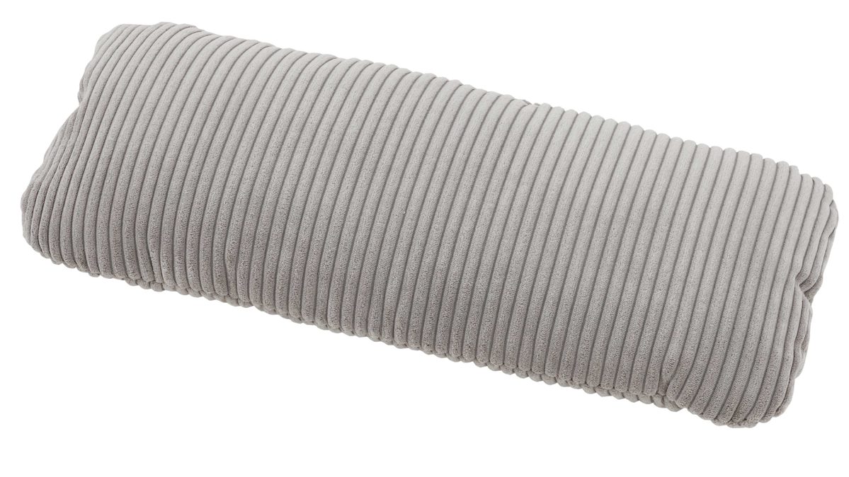 Einzelkissen Megapol aus Stoff in Grau Polsterprogramm VS-MP1028 - Nierenkissen grauer Breitcord - ca. 58 x 25 cm