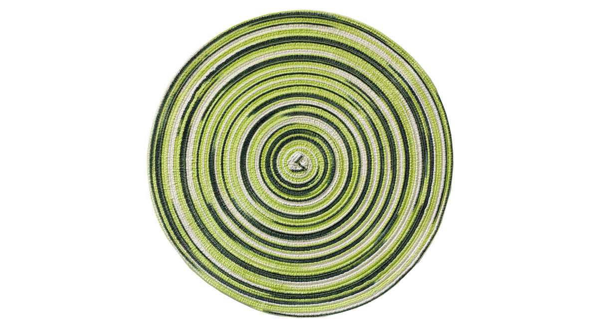 Platzset Cosima aus Kunstfaser in Grün Platzset Ida Salbeigrün – Durchmesser ca. 40 cm