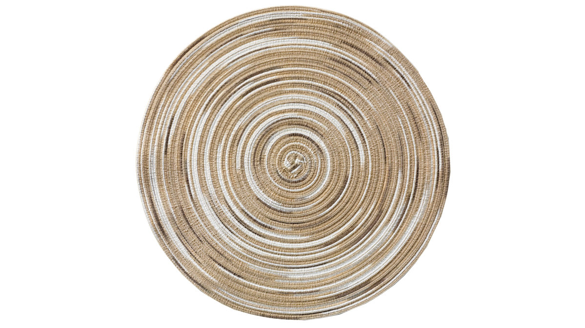 Platzset Cosima aus Kunstfaser in Beige Platzset Ida Beige – Durchmesser ca. 40 cm
