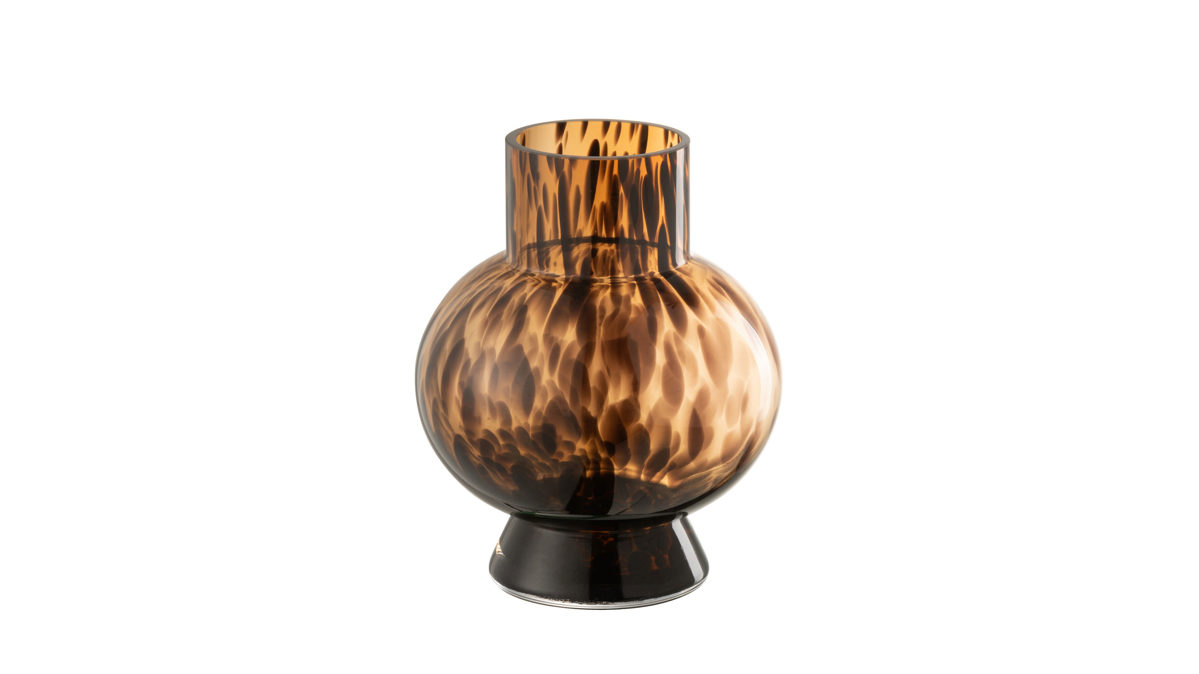 Vase Jolipa aus Glas in Braun Vase African Desire braunes Glas - Höhe ca. 17 cm